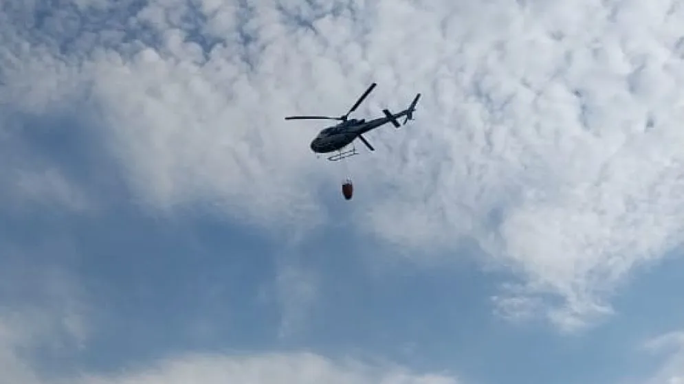Tras una ardua lucha, bomberos lograron sofocar el incendio en el Cerro de la Cruz
