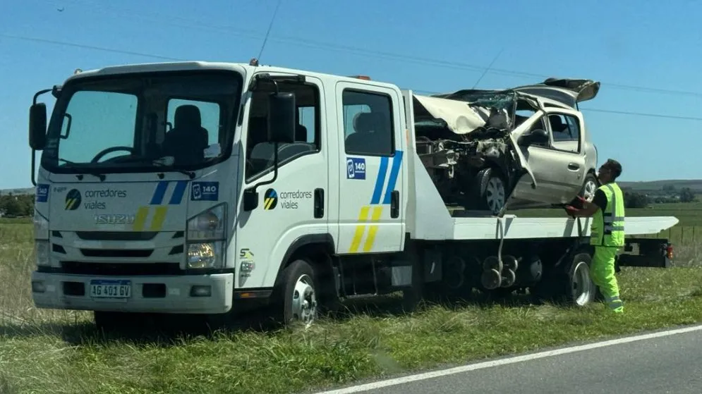 Tres autos y un tractor participaron de un accidente rutero en la 226
