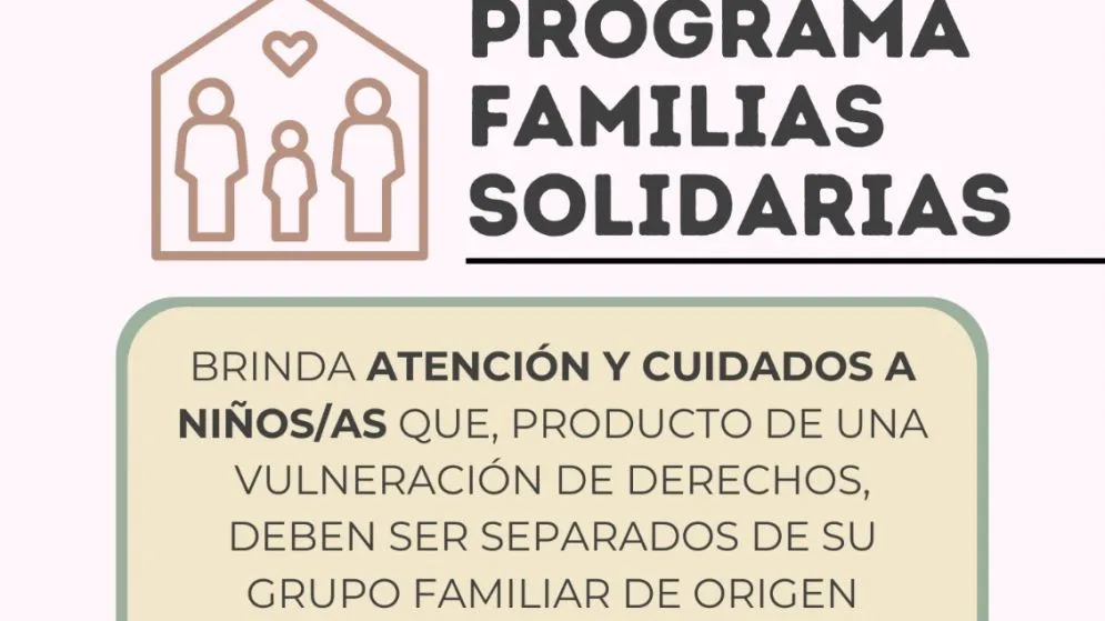 Este miércoles se realizará una charla informativa sobre el Programa Familia Solidaria