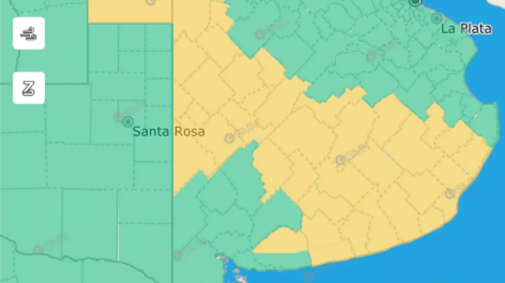 Alerta meteorológico por tormentas para Tandil y la zona