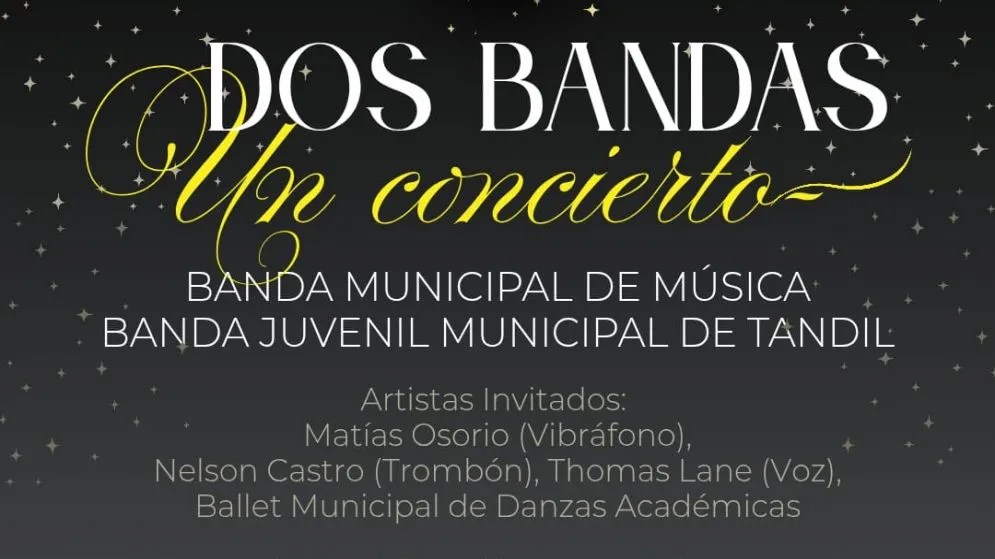 Dos bandas, un concierto el domingo en el Teatro del Fuerte