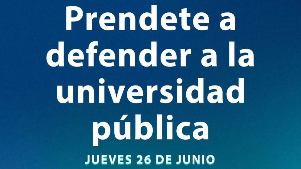 Llaman a "prenderse" en defensa de la Universidad pública