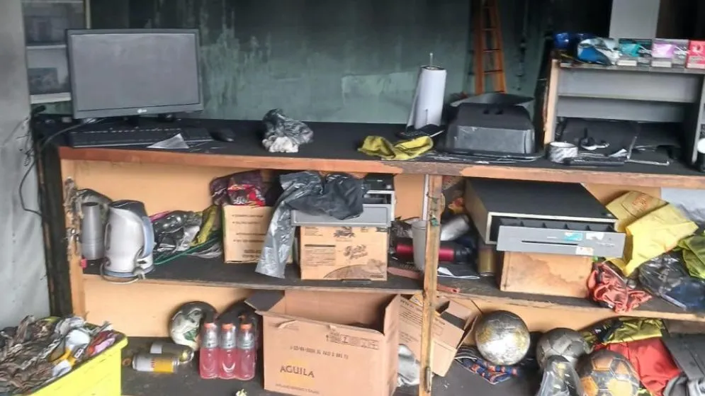 Se incendio la cantina del Club Talleres
