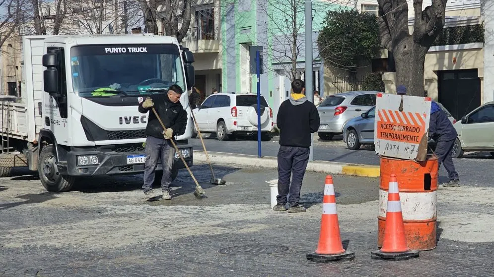 Este lunes continuarán las obras en la av. Colón
