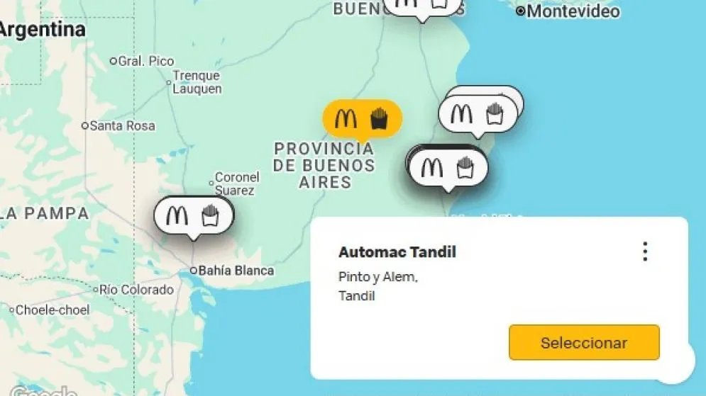 INFORMACIÓN DE LA PÁGINA OFICIAL DE MC DONALDS