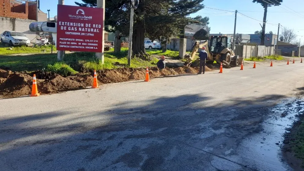 Iniciaron obras de extensión de la red de gas natural en distintas zonas de la ciudad