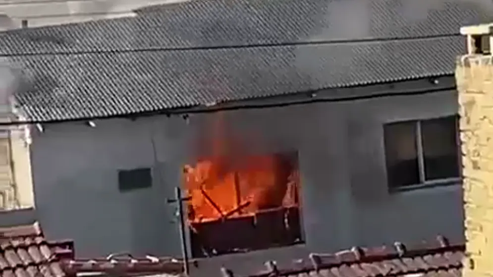 Importante incendio en una vivienda de calle Figueroa