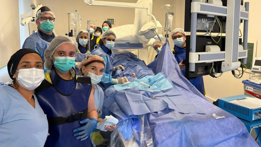Se realizó una exitosa intervención cardiológica de alta complejidad en el Sanatorio Tandil