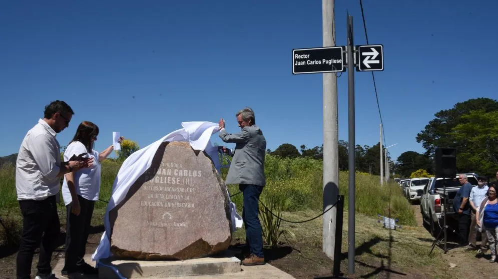Una calle de Tandil lleva desde hoy el nombre del Rector Juan Carlos Pugliese