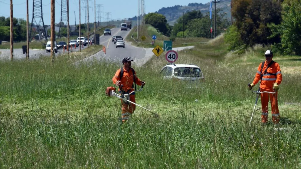 Tras la intimación, Corredores Viales inició tareas de mantenimiento en la Ruta 226