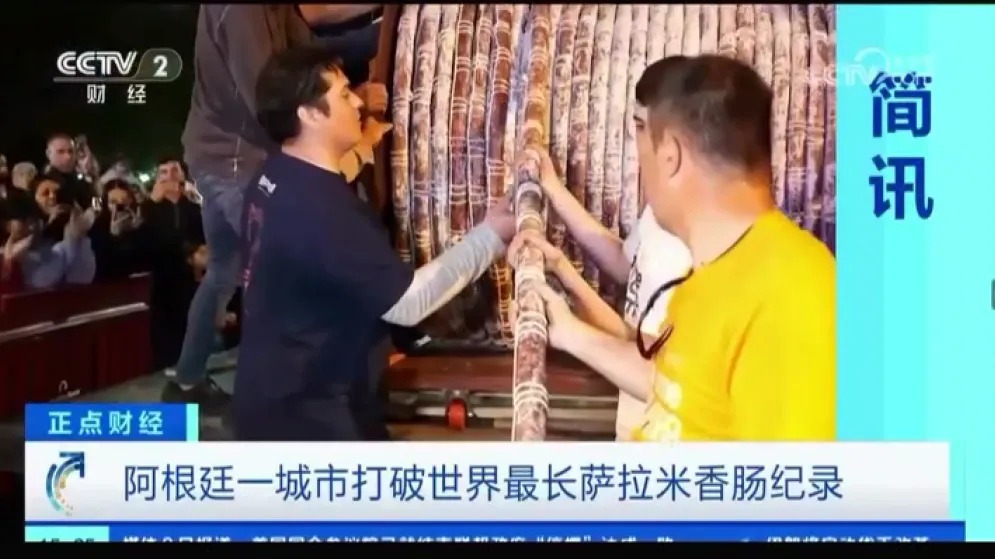 El salame record tandilense recorrió los medios de todo el mundo