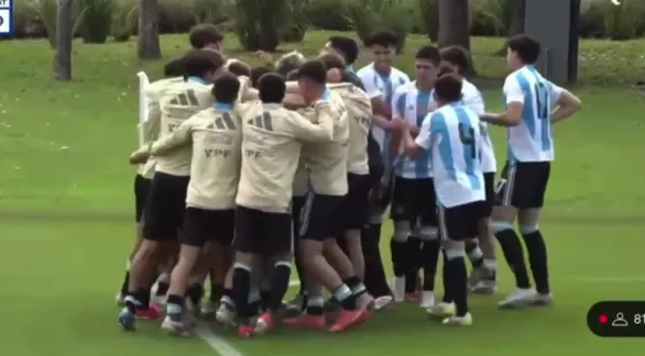 Con gol del tandilense Nosei, Argentina le ganó a Qatar en el camino al Mundial Sub 17