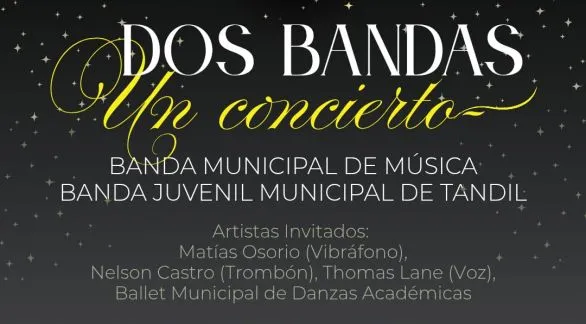 Dos bandas, un concierto el domingo en el Teatro del Fuerte