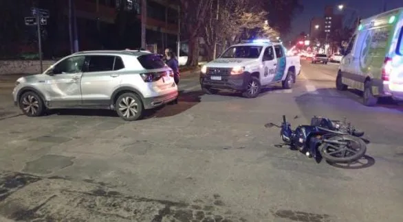 Un herido en accidente de tránsito en la intersección de Marconi y 4 de Abril