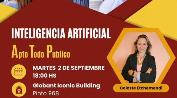 Charla sobre Inteligencia Artificial "Apto Todo Público" en Globant