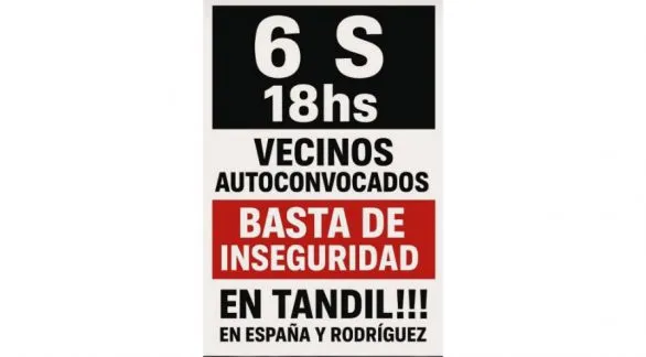 Marcha por seguridad: vecinos de Tandil se organizan tras el crimen de Milagros Quenaipe