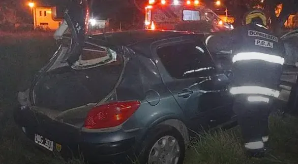 Accidente en la Ruta 226: un conductor hospitalizado tras un vuelco