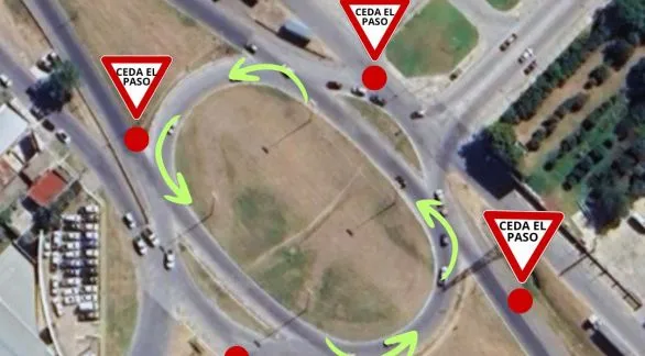Campaña de concientización vial sobre la prioridad de tránsito en las rotondas de la ciudad