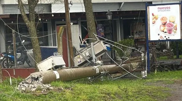 La tormenta generó inconvenientes y unos 18 mil usuarios se quedaron sin luz