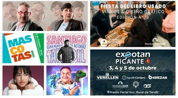 Un fin de semana lleno de cultura y entretenimiento en Tandil