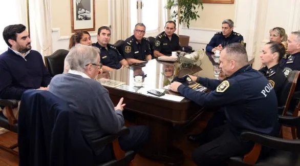 Reunidos con los jefes policiales, el intendente les pidió "mayor control en la ciudad"