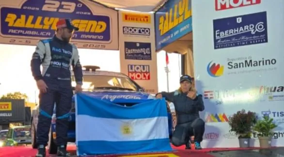 La tandilense Karina Dobal tuvo una destacada actuación en el Rally Legend de San Marino 