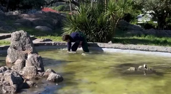 A una semana de su reinauguración, la Fuente de la Loba Romana en el Cerrito fue vandalizada